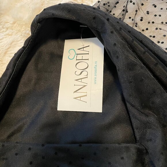 Anasofia Black Tulle Dress - Picture 11 of 16